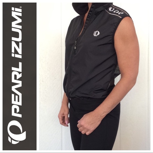 PEARL IZUMI BLACK SLEEVELESS CYCLING VEST TOP MED - Picture 2 of 9